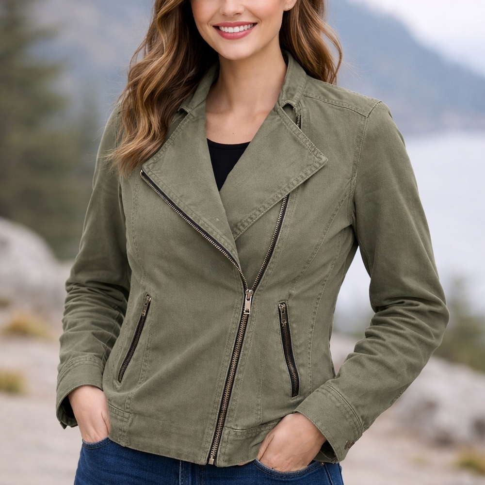 La Hearts Khaki Utility Jacket